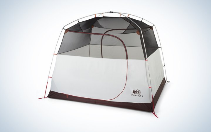  white and mesh camping tent is one of the best gifts for him