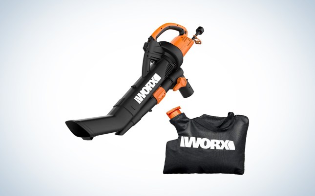 worx electric leaf mulcher and bag