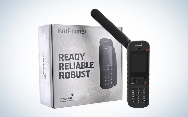  A Inmarsat black satellite phone out of the box