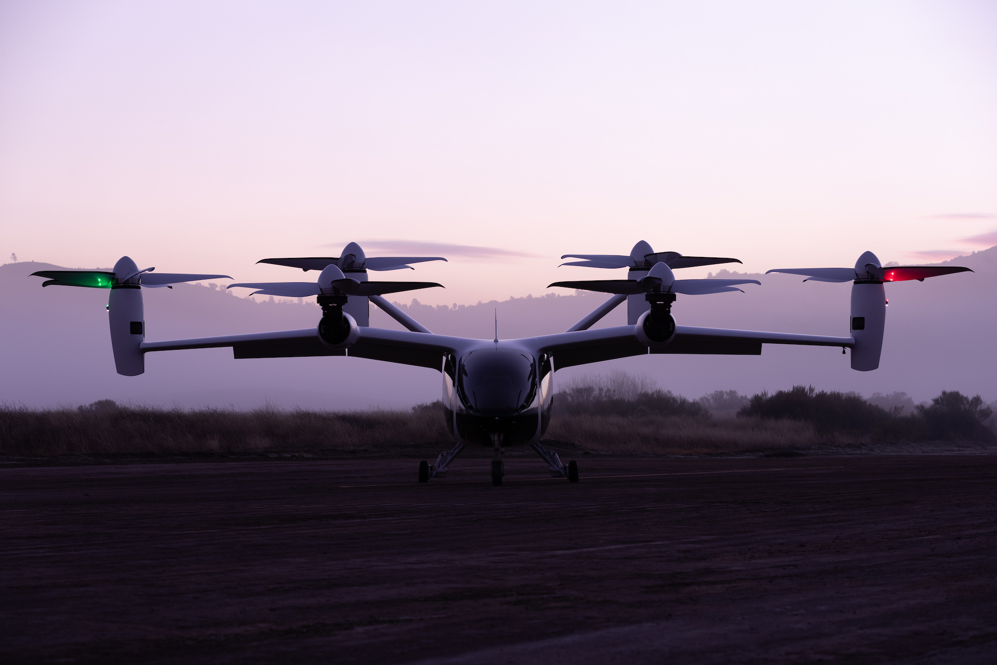 A Joby electric aircraft on the ground.