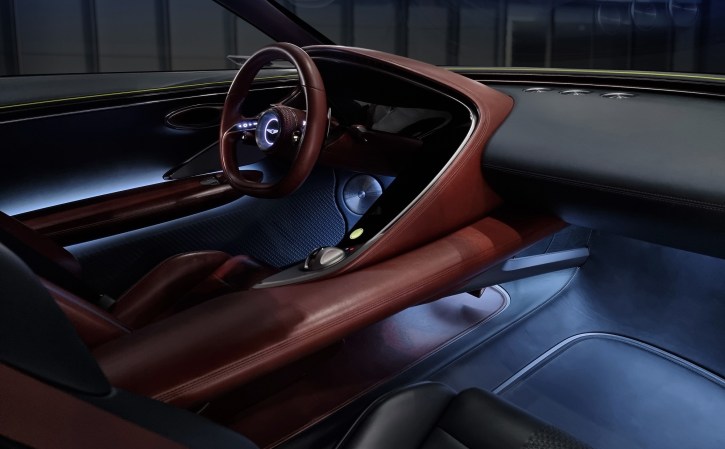 Genesis Concept X Electric Car interior shot