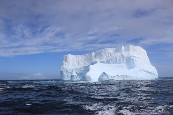 iceberg floating in southern ocean