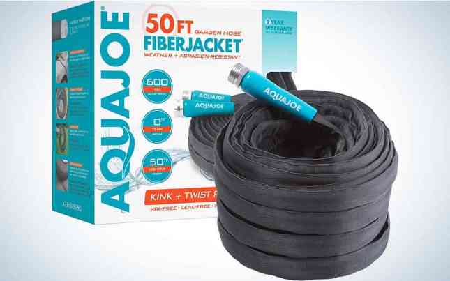 Aqua Joe iberJacket Non-Expanding Kink-Free Garden Hose