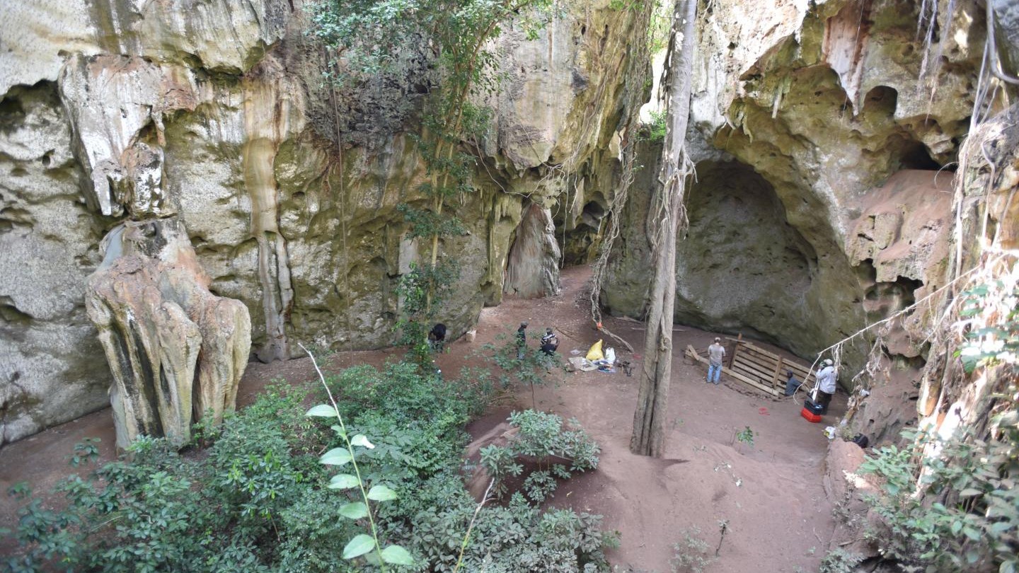 The Panga ya Saidi cave, where the oldest African burial remains were discovered.