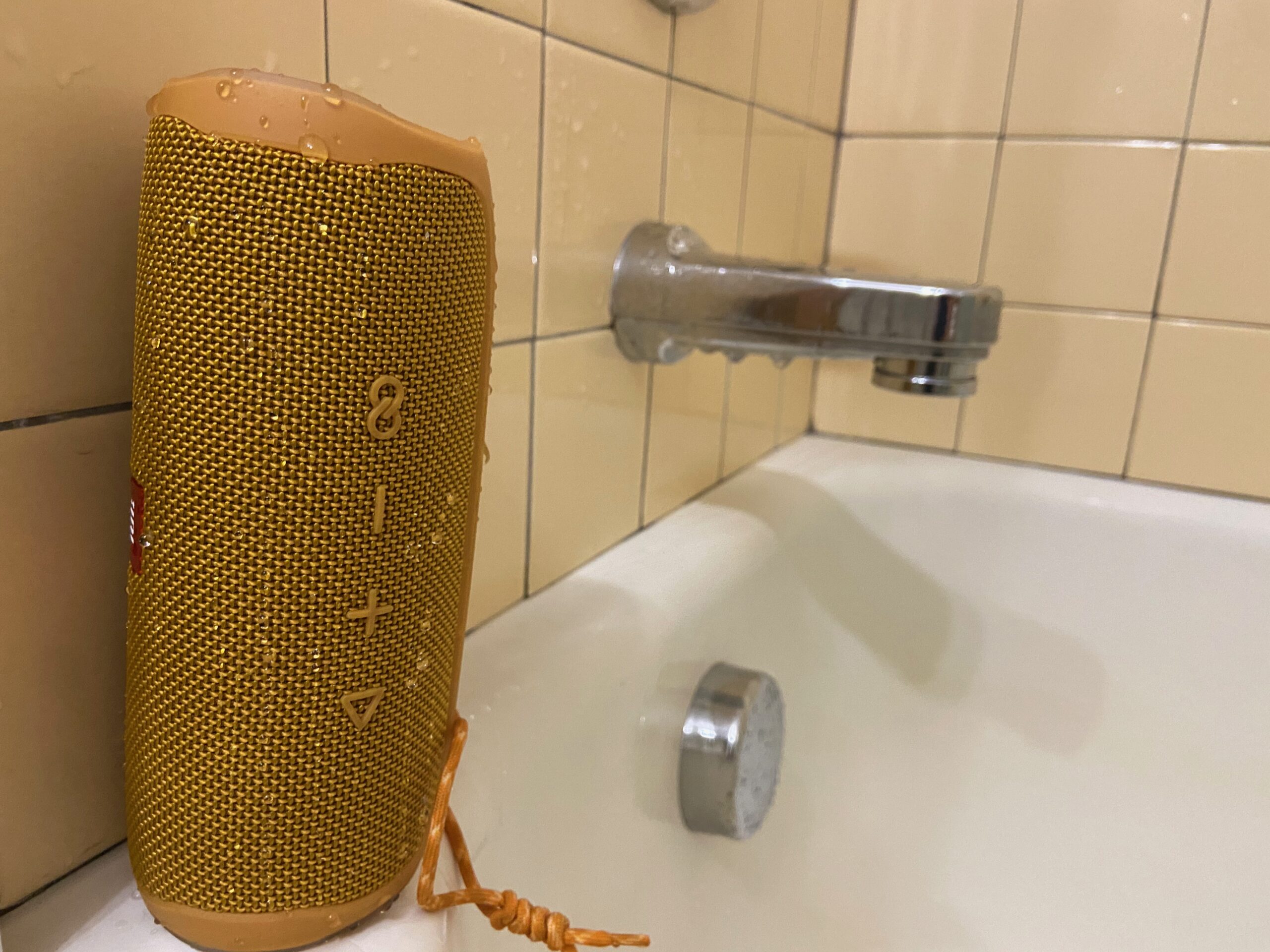 jbl flip 5 speaker in the shower