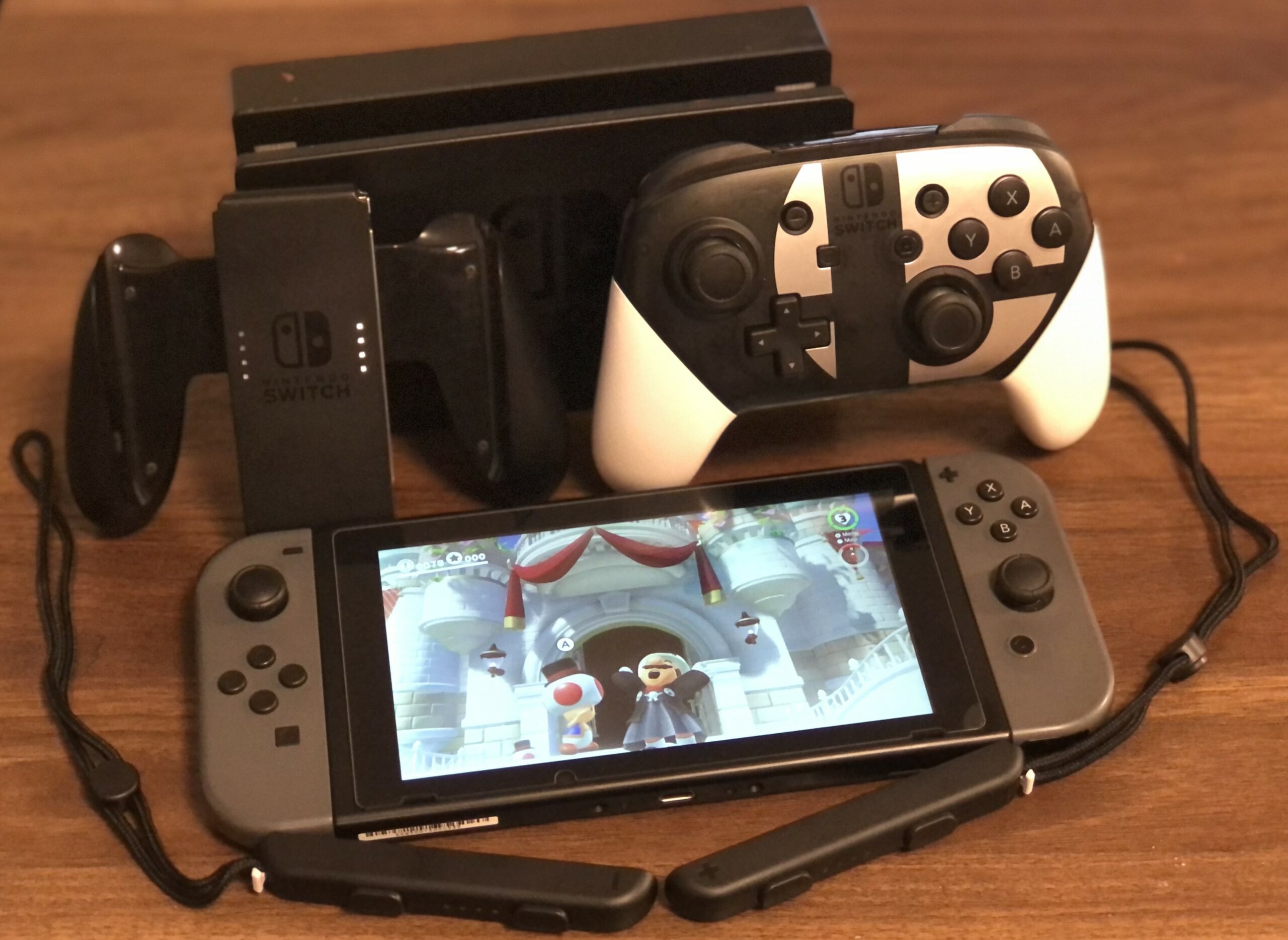 Nintendo Switch plus docking station and accessories