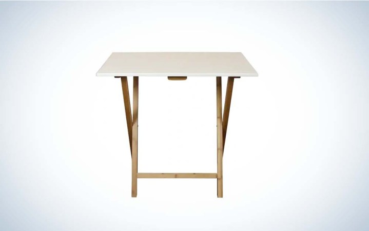  The Eccostyle Solid Bamboo Folding Desk is the most sustainable pick.