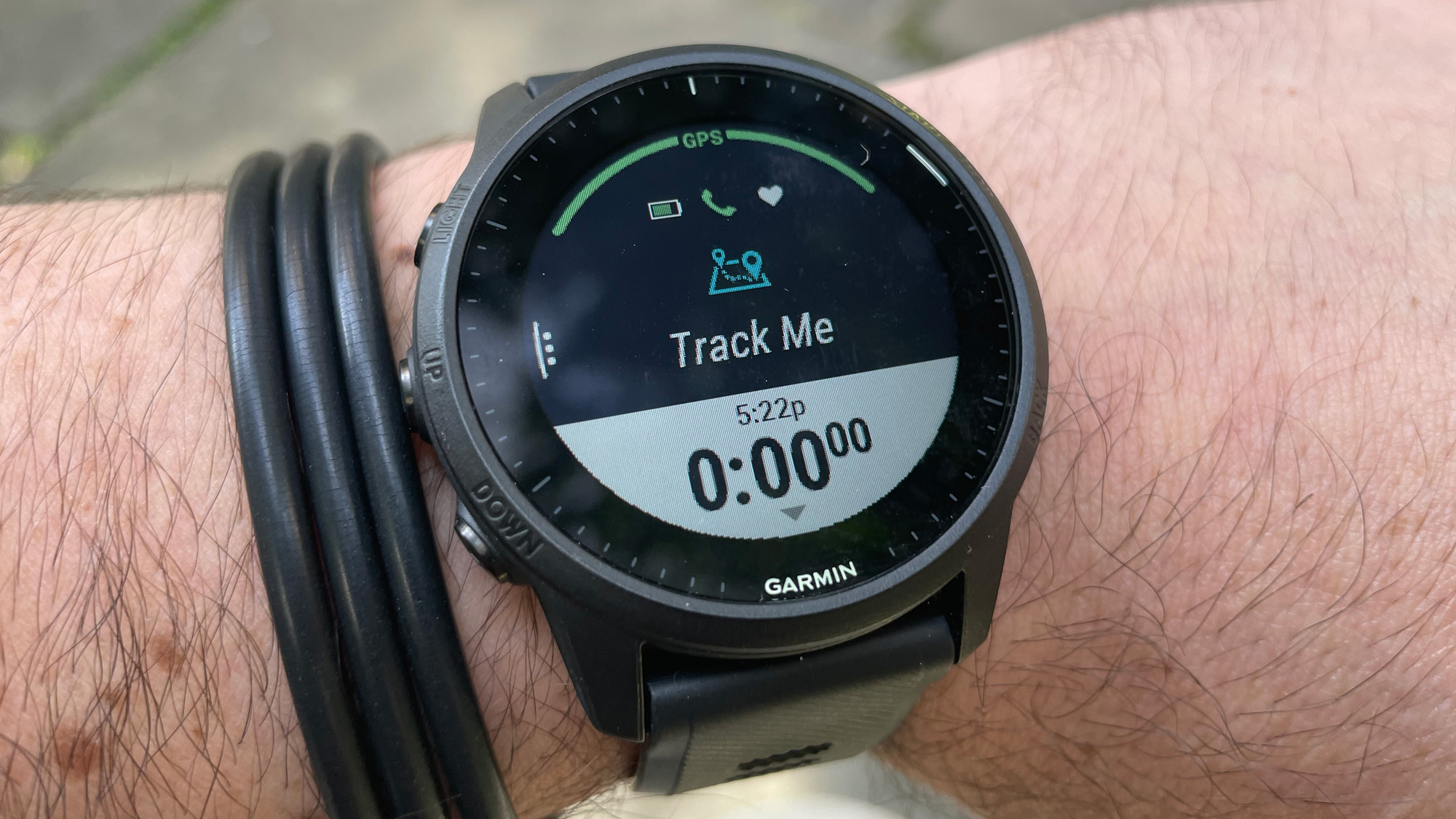 Garmin Forerunner 945 LTE on a wrist