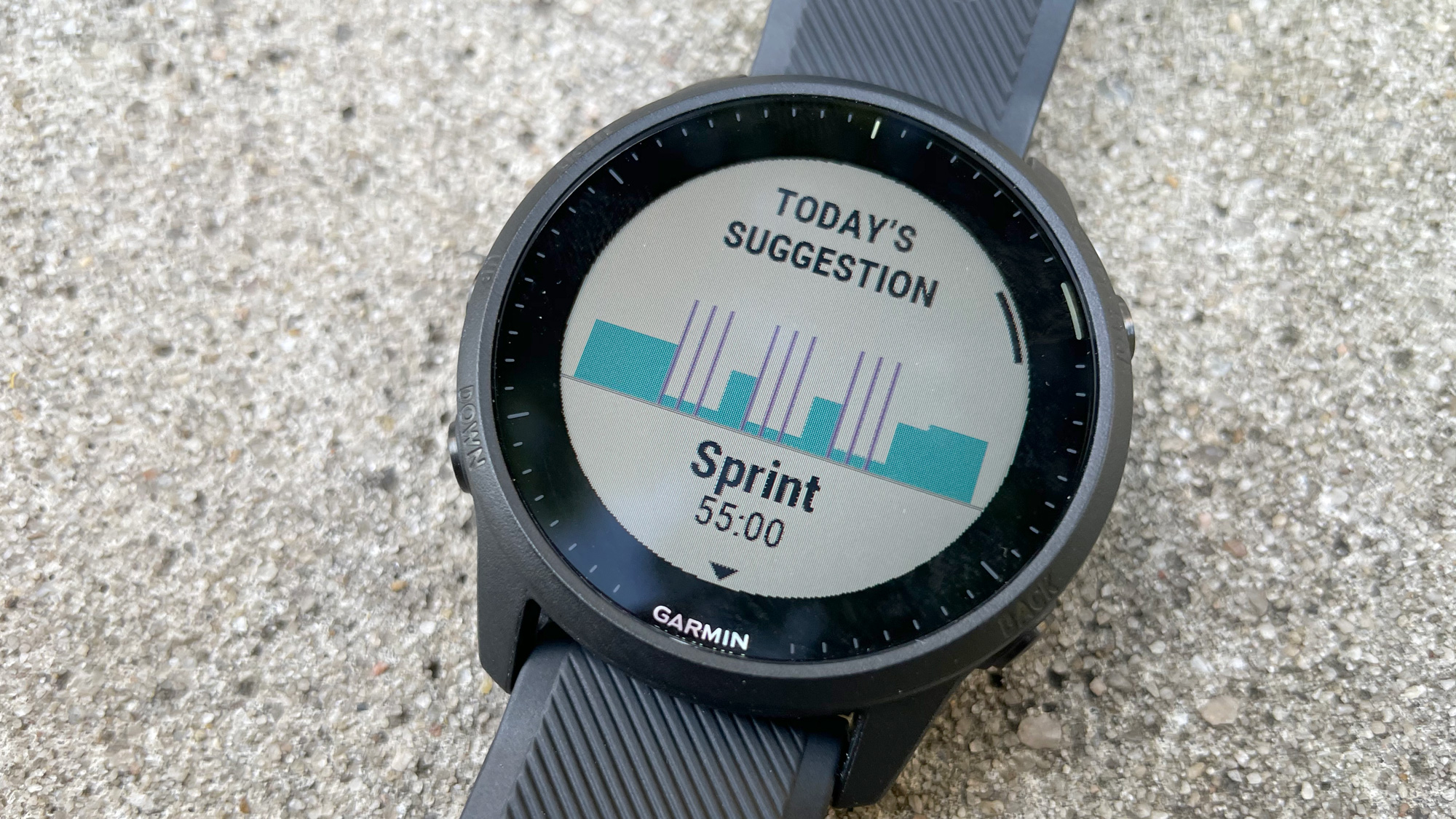 Garmin Forerunner 945 LTE on a table