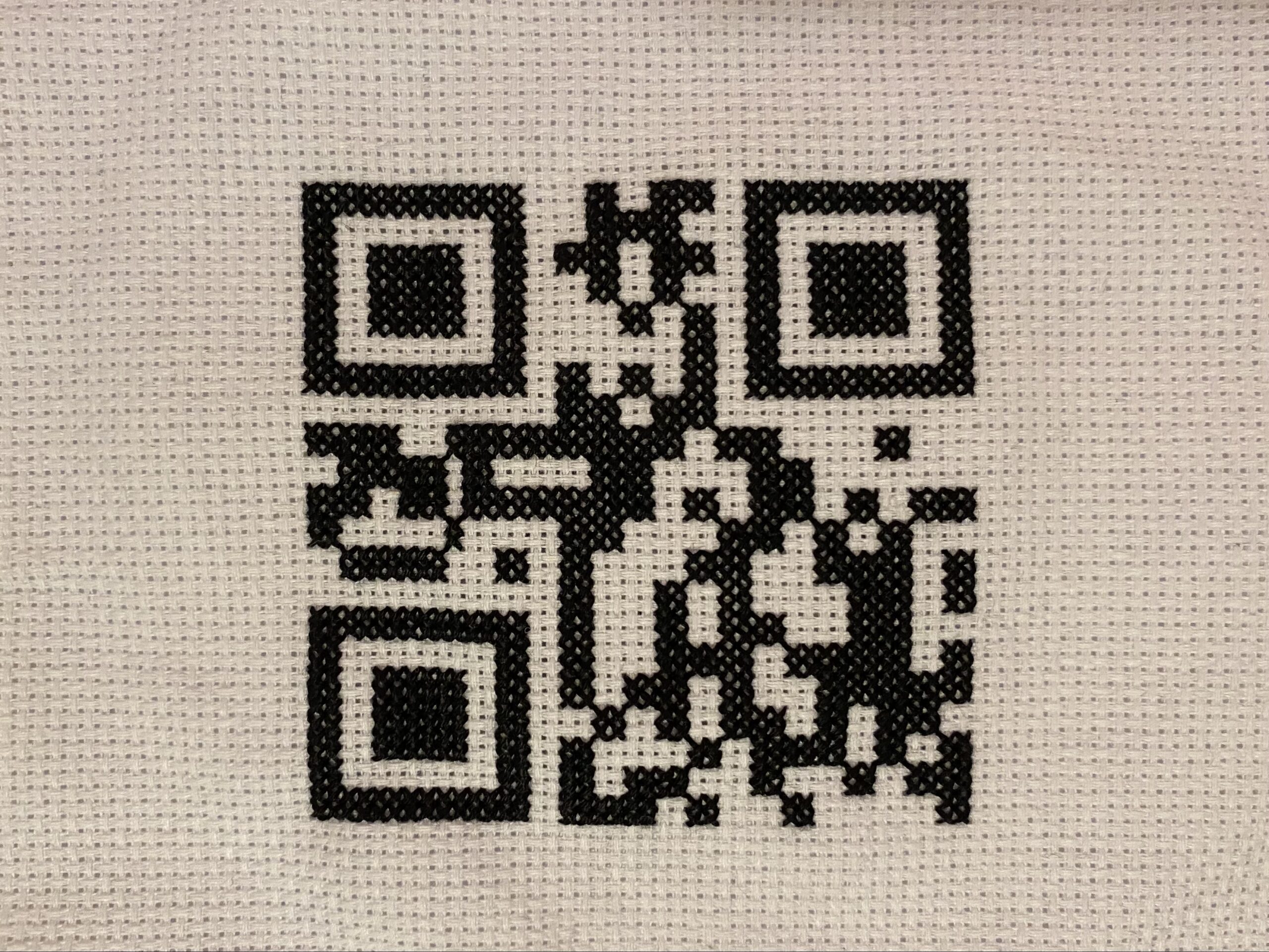 Why you should absolutely cross-stitch a QR code | Popular Science