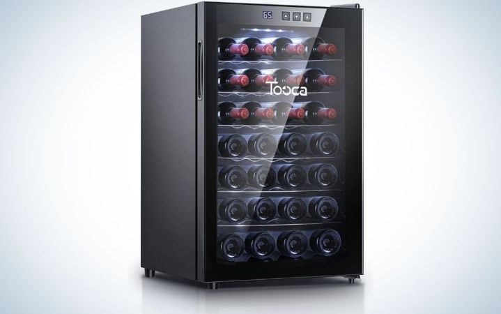  The TOOCA Wine Mini Refrigerators is the best thermoelectric wine chiller.