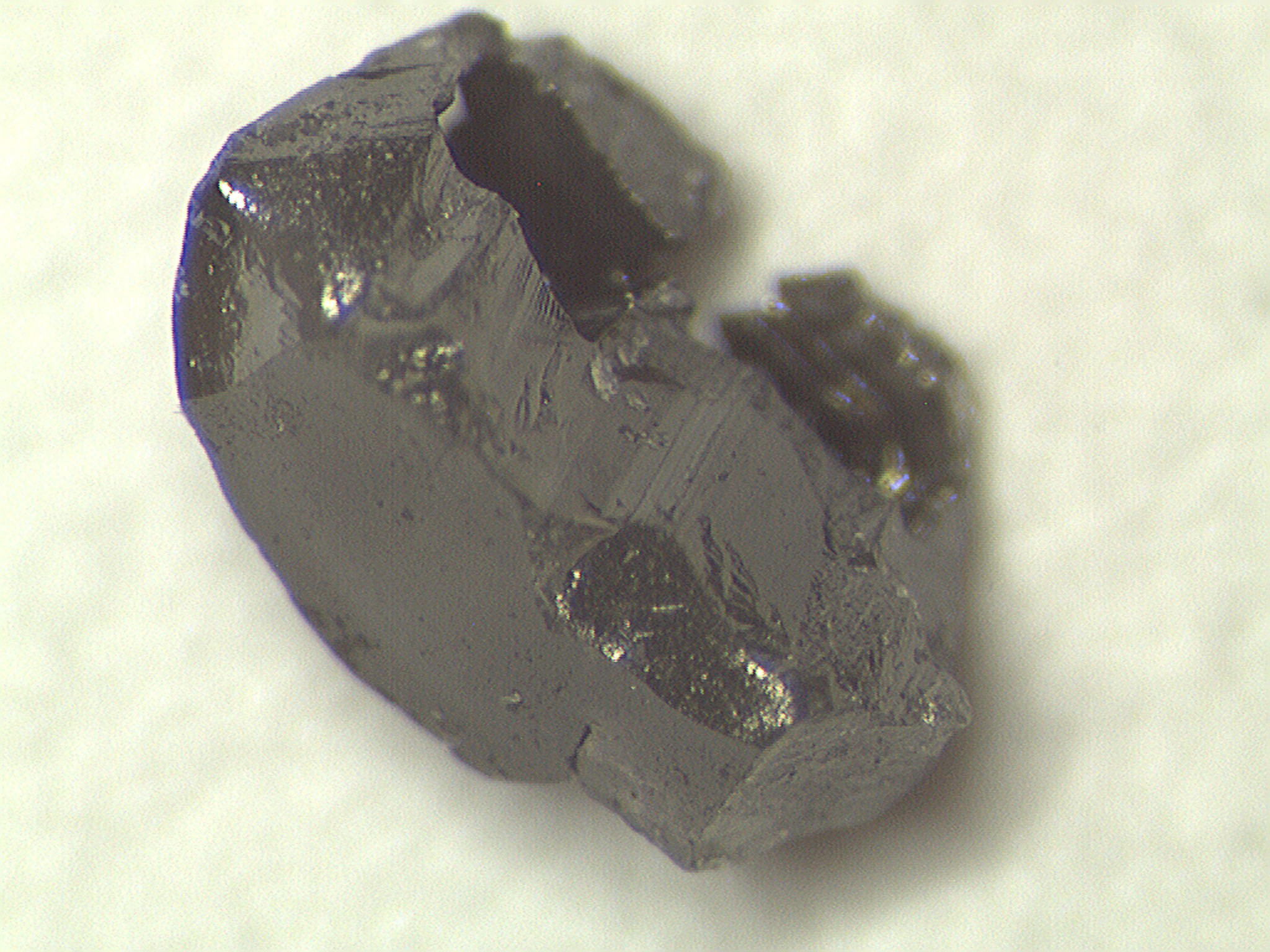 A fibrous black diamond.