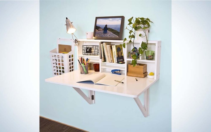  The Haotian Folding Desk is the best folding wall desk.