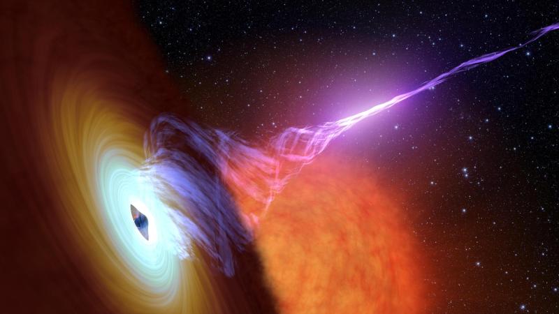 Astronomers use wobbly star stuff to measure a supermassive black hole’s spin