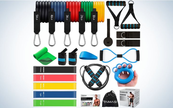  Taimasi 23-Piece Resistance Bands Set is the best set.