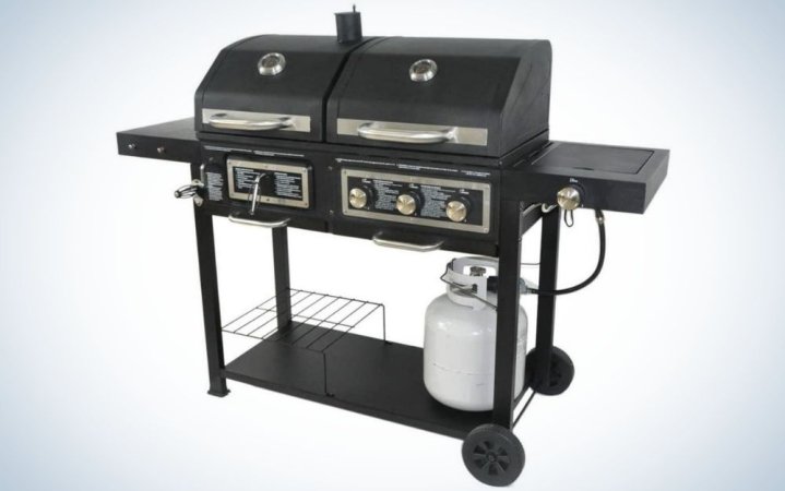  The BLOSSOMZ Dual Fuel Combination Charcoal Gas Grill is the best gas grill for grillers who want it all.