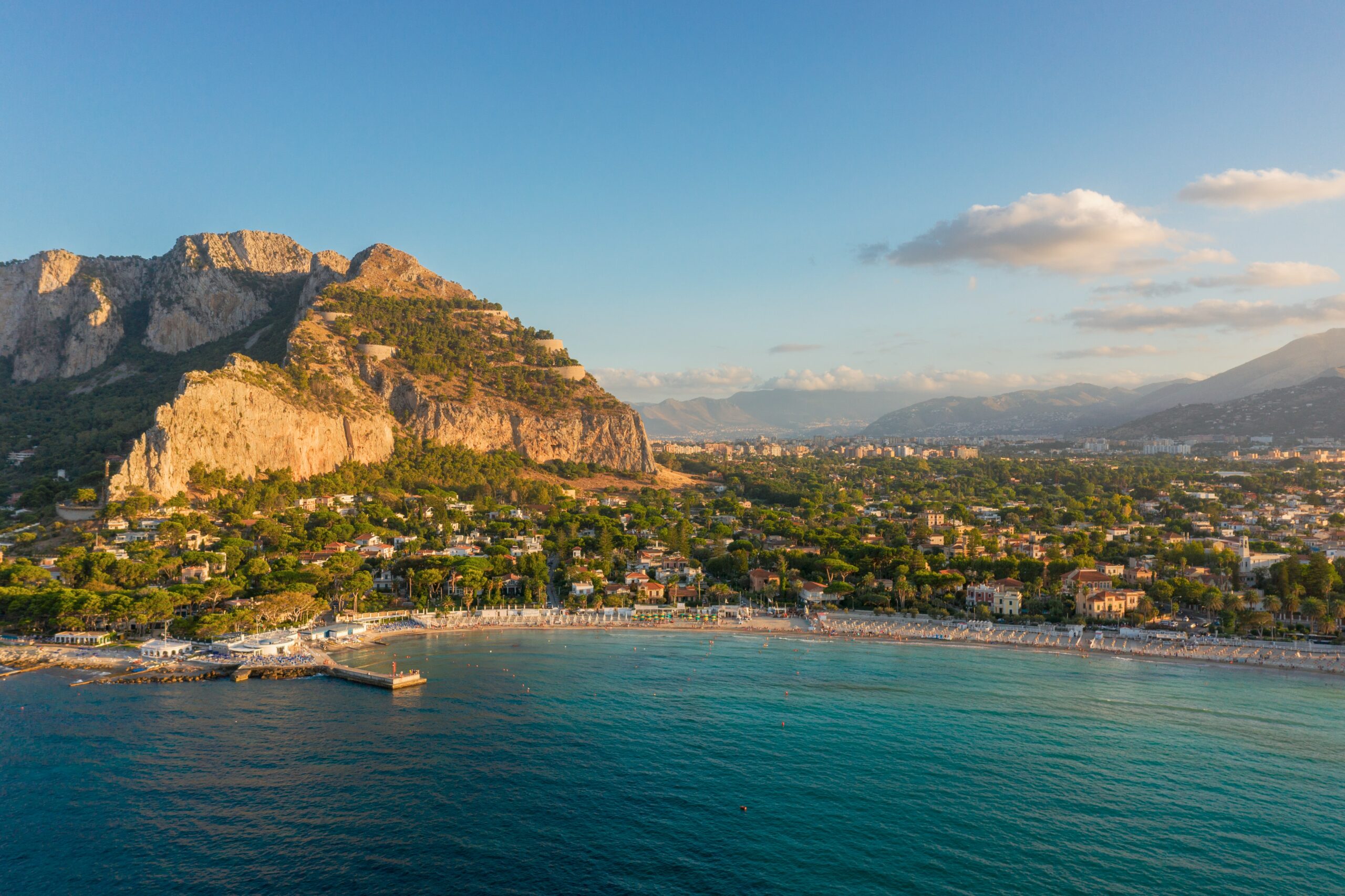 costal view of palermo, sicily