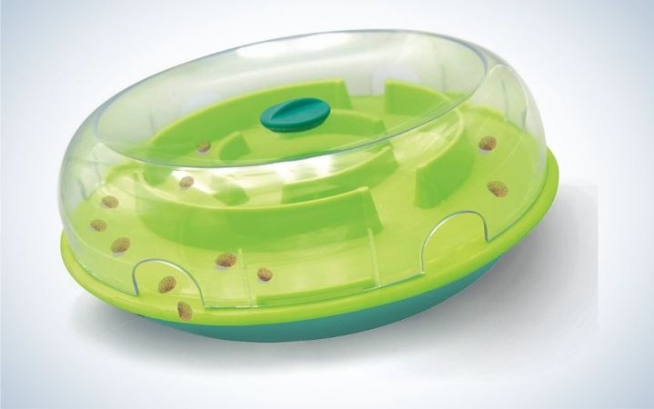  The Outward Hound Fun Feeder is the best dog toy with treats.