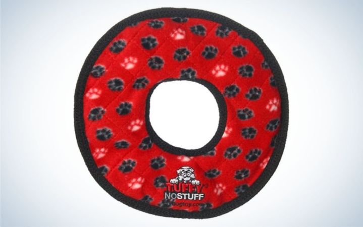  Tuff’s No Stuff Ultimate Ring Bone is the best Frisbee dog toy.