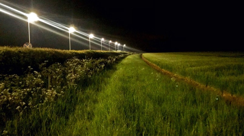 The switch to LEDs in Europe is visible from space