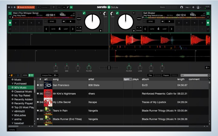  Serato DJ Lite is the best DJ software.