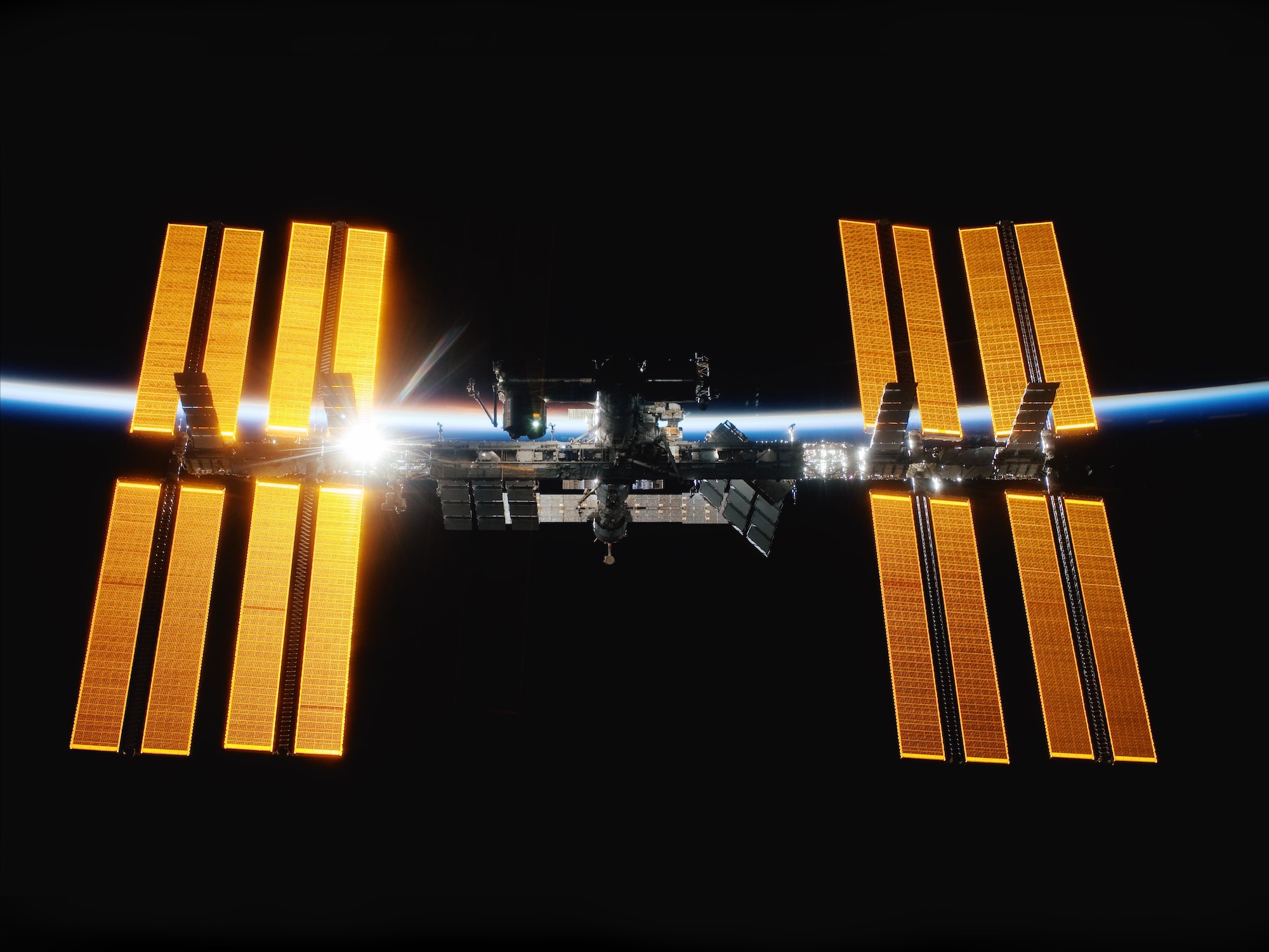 The international space station.