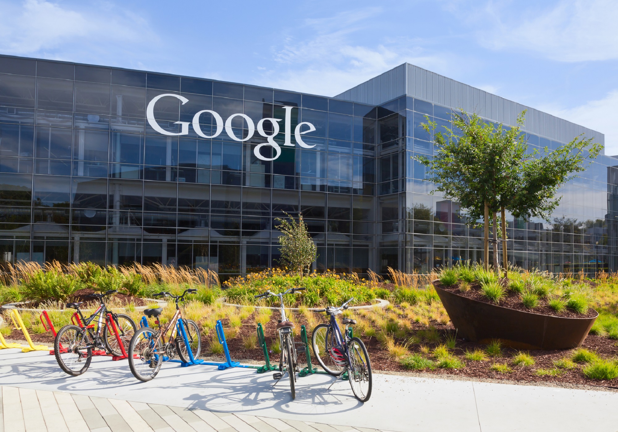 Google headquarters in Mountain View, California