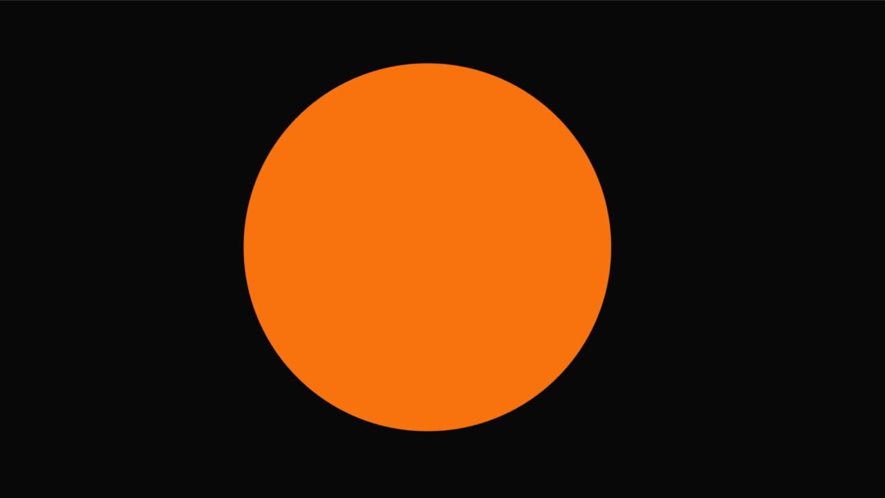 Black flag with orange circle in the middle, or a meatball flag for racing