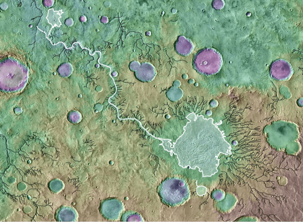 Catastrophic floods helped shape the unique landscape on Mars