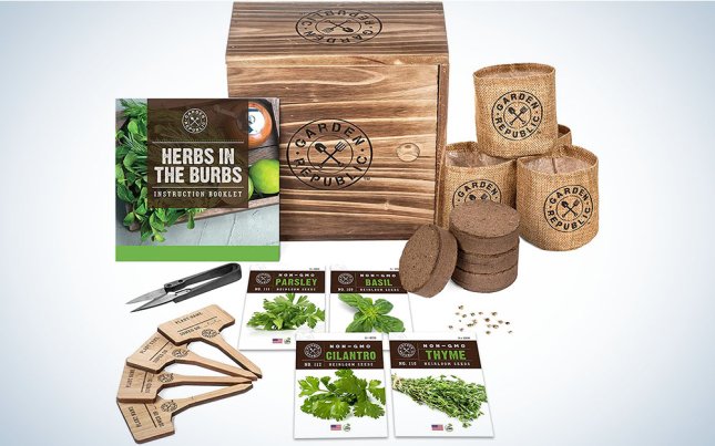 Gaden Republic Indoor Herb Garden Starter Kit is the best indoor herb garden.