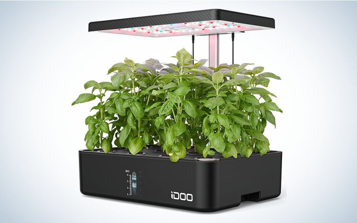  iDOO Hydroponics Growing System is the best indoor herb garden.