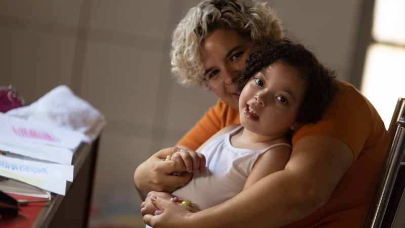 Baby and mother in Brazil with Zika virus