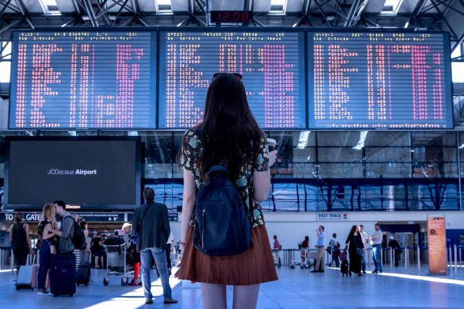 girl at airport