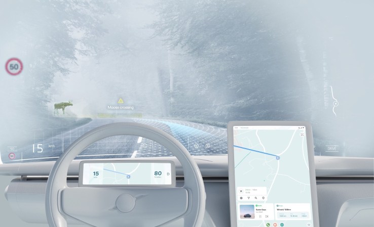 volvo heads up display tech