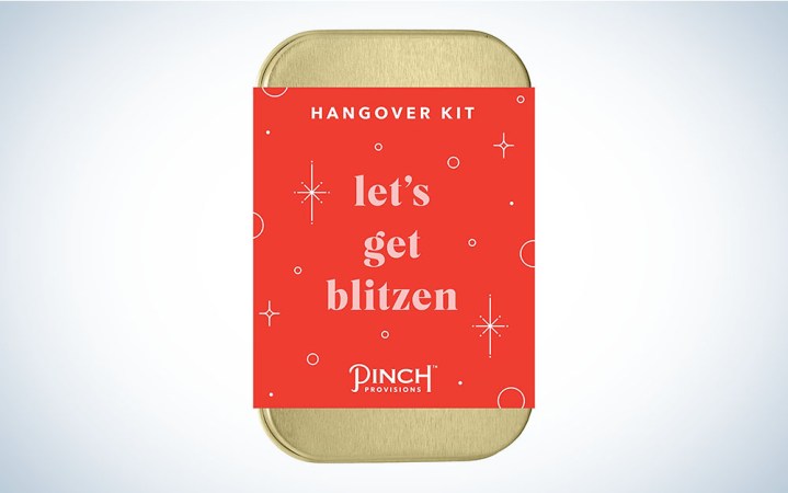  This hangover kit is the best white elephant gift idea.