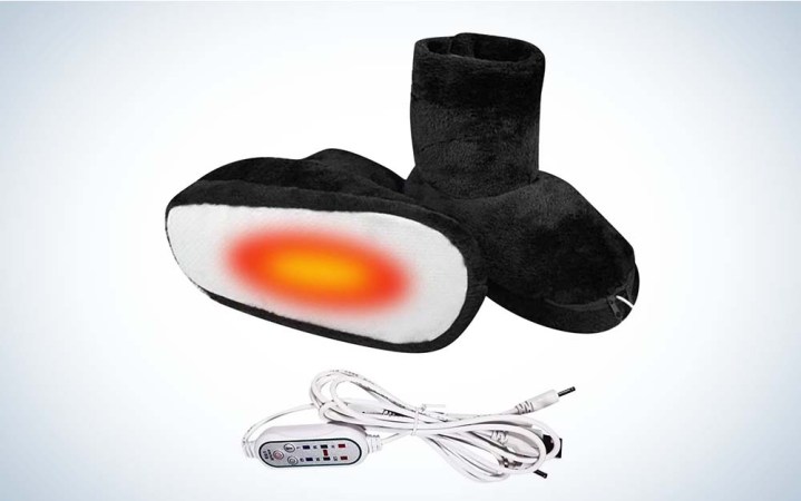  Wirziis makes the best heated slippers that are USB-heated.