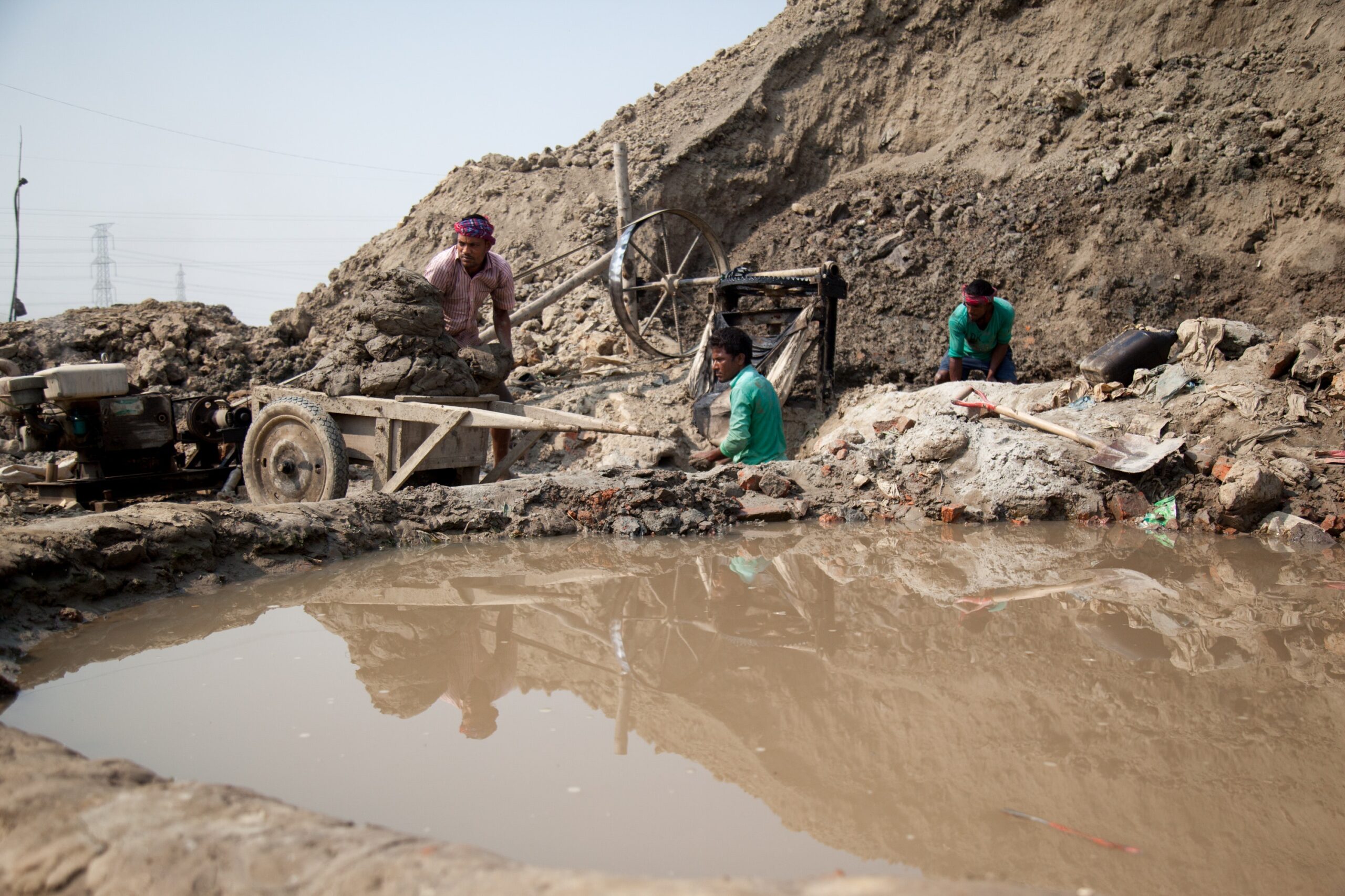 Gabtoli, Bangladesh after a storm.