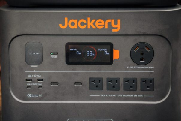 Jackery 2000 Plus front panel close-up