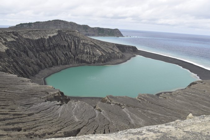 A volcanic Tongan island.