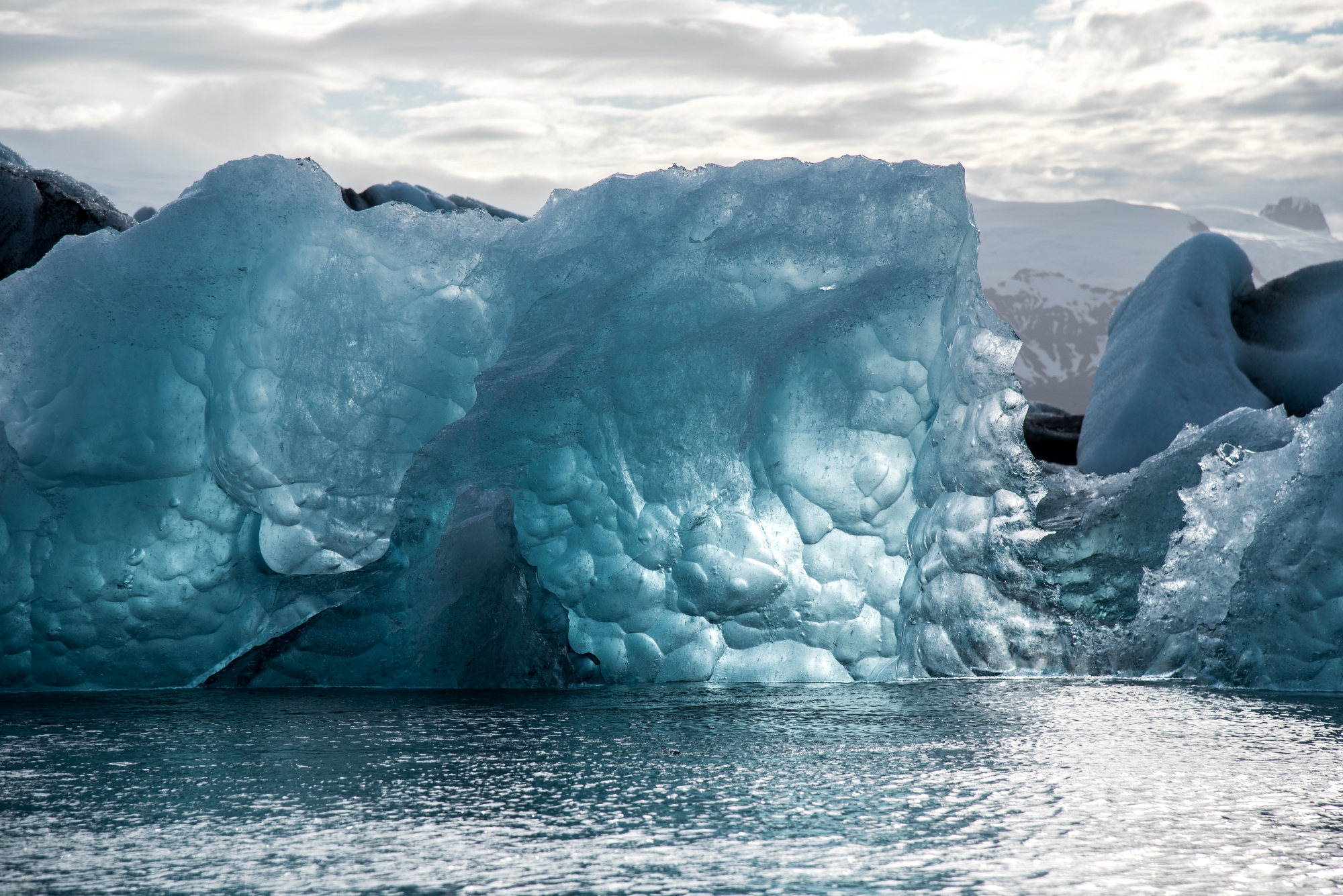 Iceberg melts into various shapes