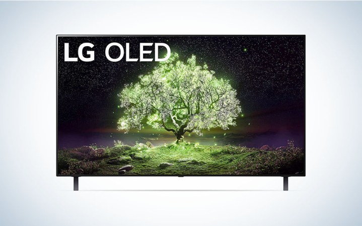  LG OLED TV on a white background