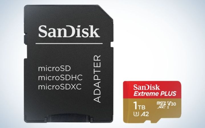  SanDisk Extreme PLUS 1TB microSDXC UHS-I Memory Card is the best for large capacity.