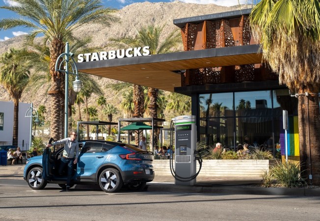 Volvo plans to make Starbucks a recharging stop for your EV