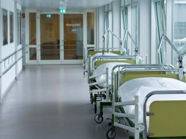 Medical hospital hallway to illustrate a story about covid 19 and immunocompromised people.