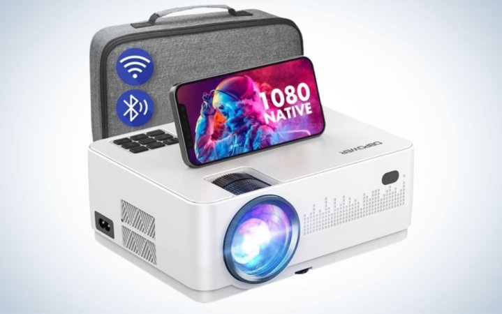  WiFi Bluetooth Projector, DBPOWER is the best overall projector under 200.