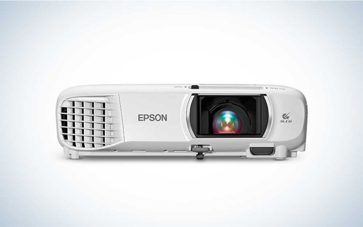  The Epson Home Cinema 1080 cheap projector on a plain background