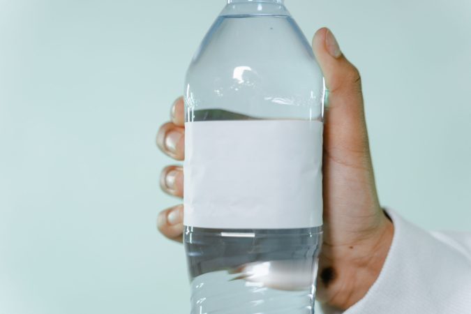 Plastic water bottle