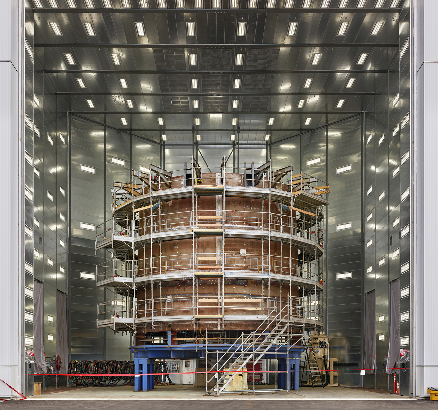 vertical view of submarine segment