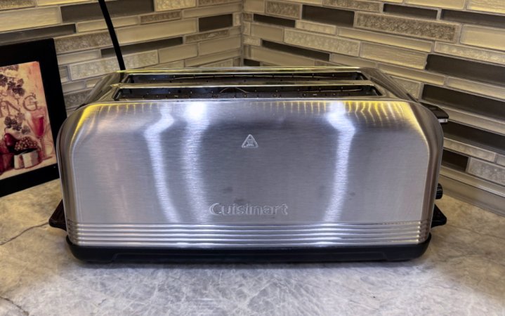  Cuisinart CPT-2500 Long Slot Toaster on a kitchen counter.