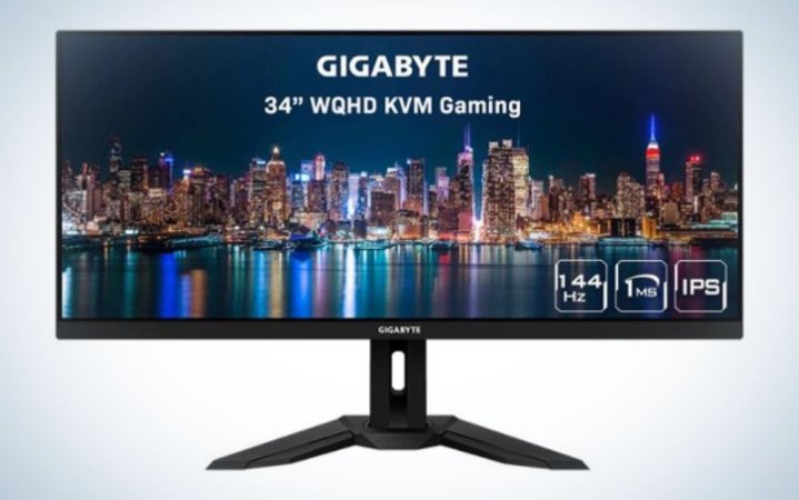  Gigabyte M34WQ is the best ultrawide usb c monitor.